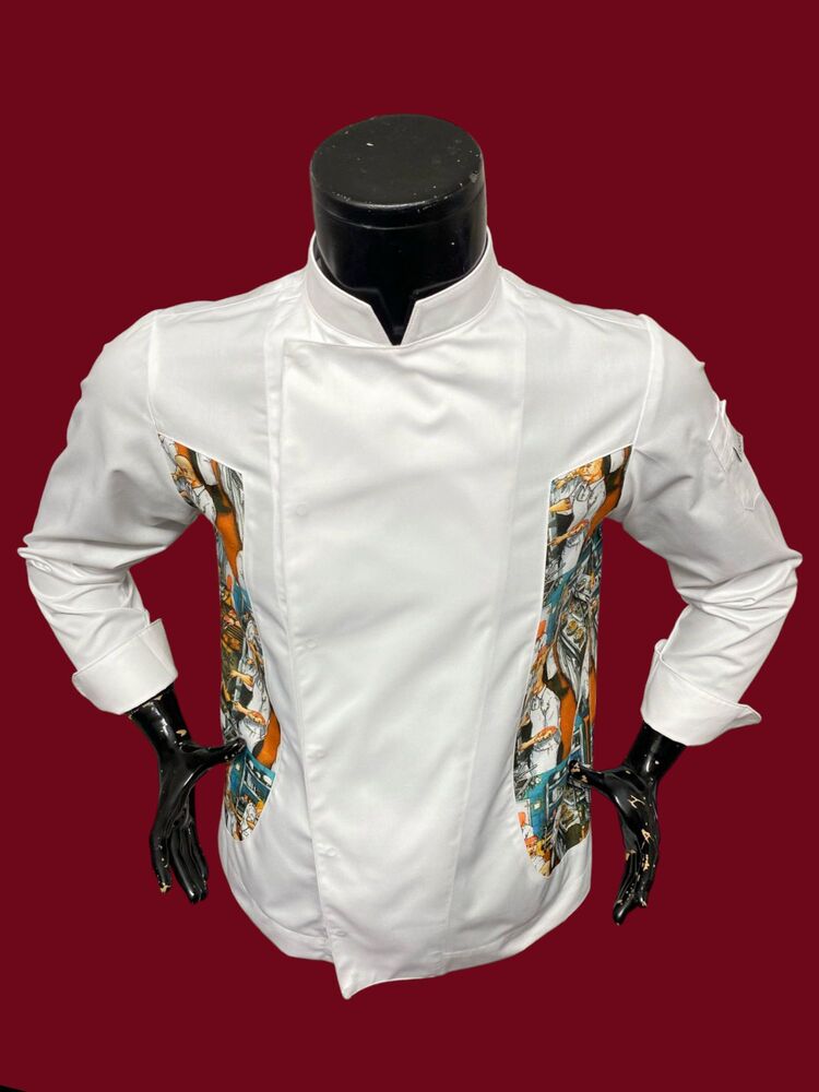 W-CHEFS  PAMUKLU DELUXE V YAKA FRANSIZ MODEL BLAZER ŞEF CEKETİ
