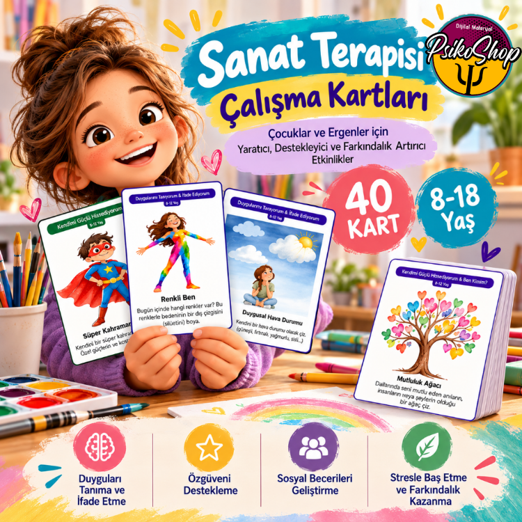 Sanat Terapisi Çalışma Kartları