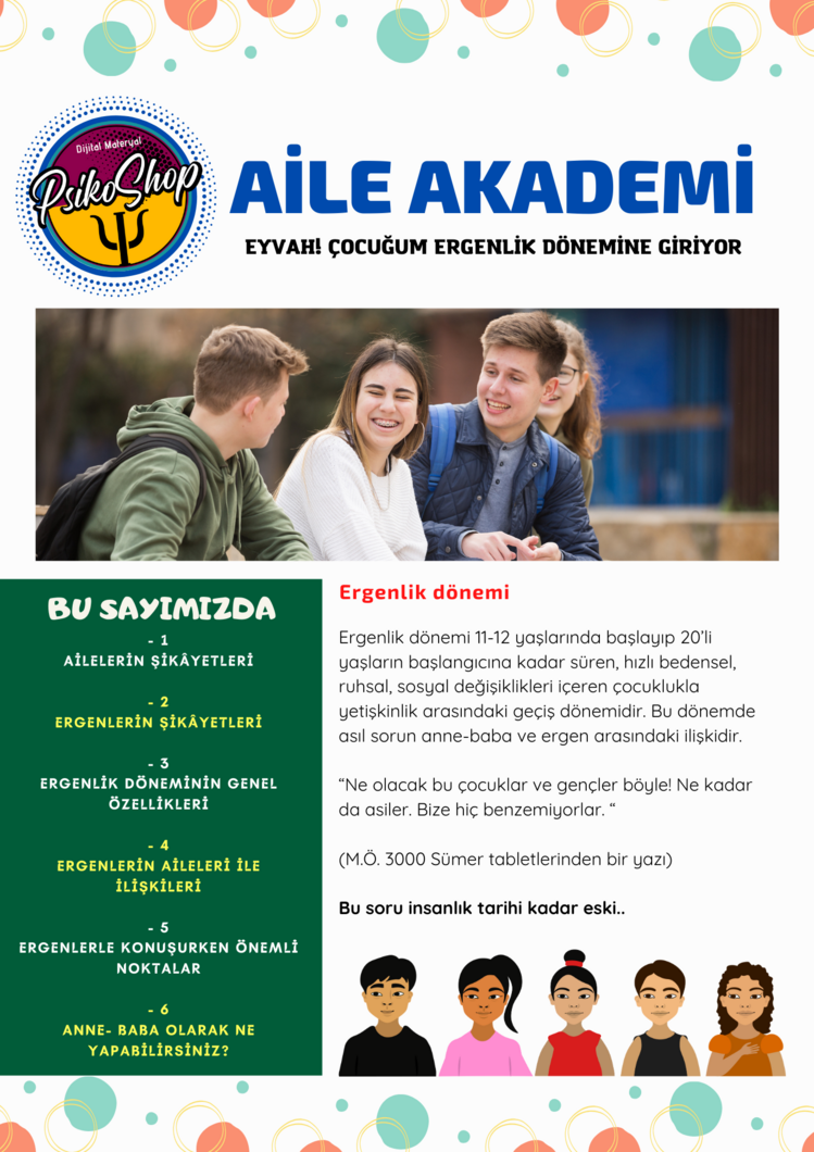 Eyvah Çocuğum Ergenlik Dönemine Giriyor! - Veli Bülteni