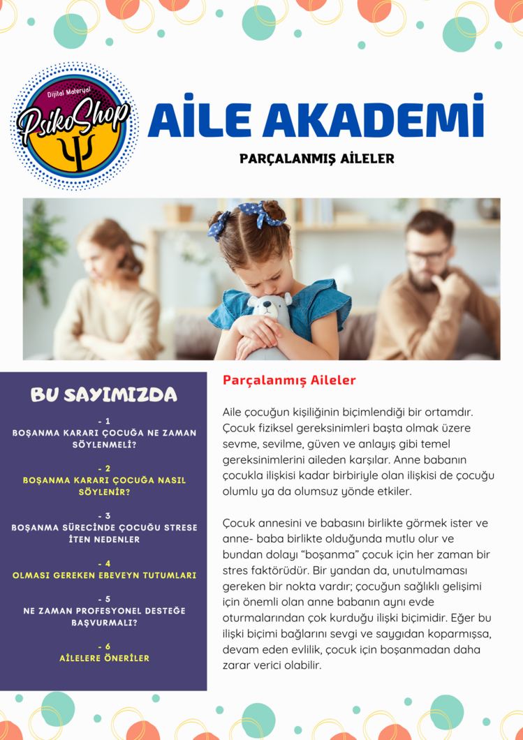 Parçalanmış Aileler - Aile Bülteni