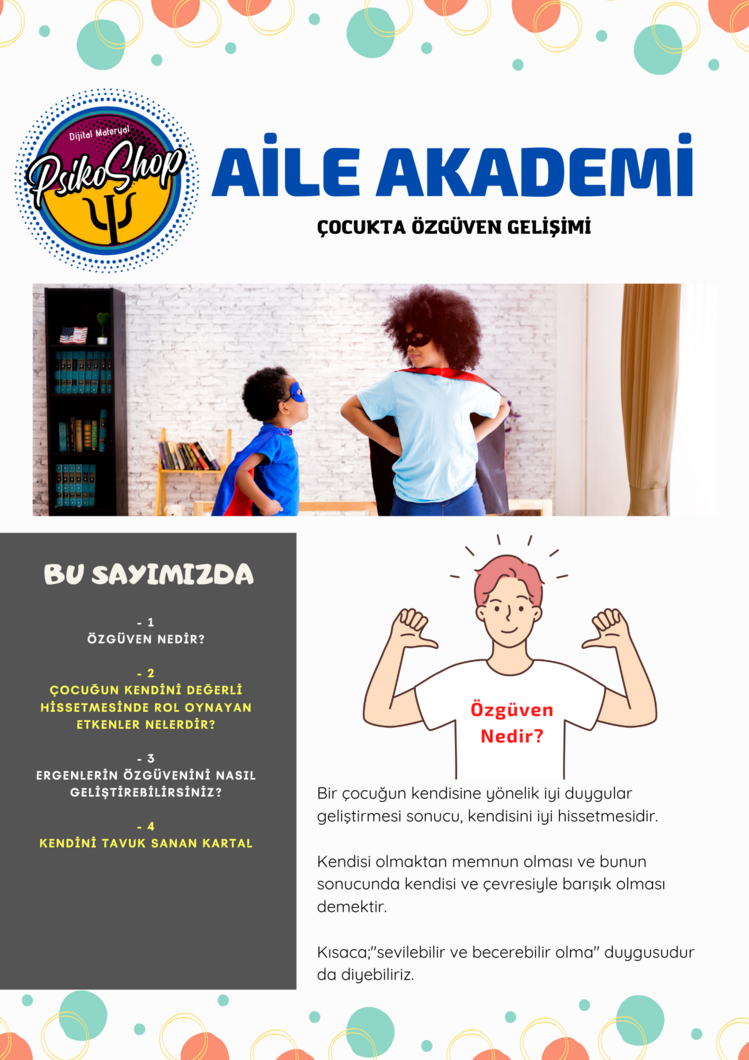 Çocukta Özgüven Gelişimi Aile Bülteni