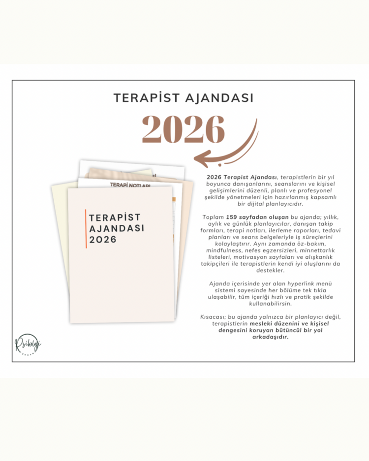 2026 Terapist Ajandası