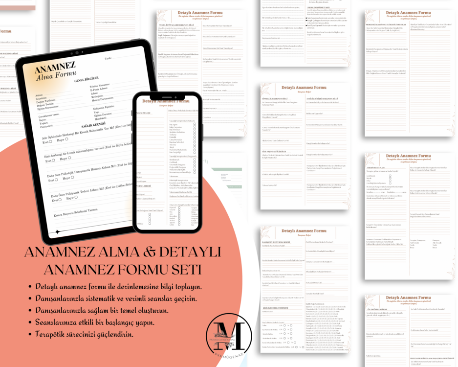 Anamez Alma & Detaylı Anamnez Formu Seti
