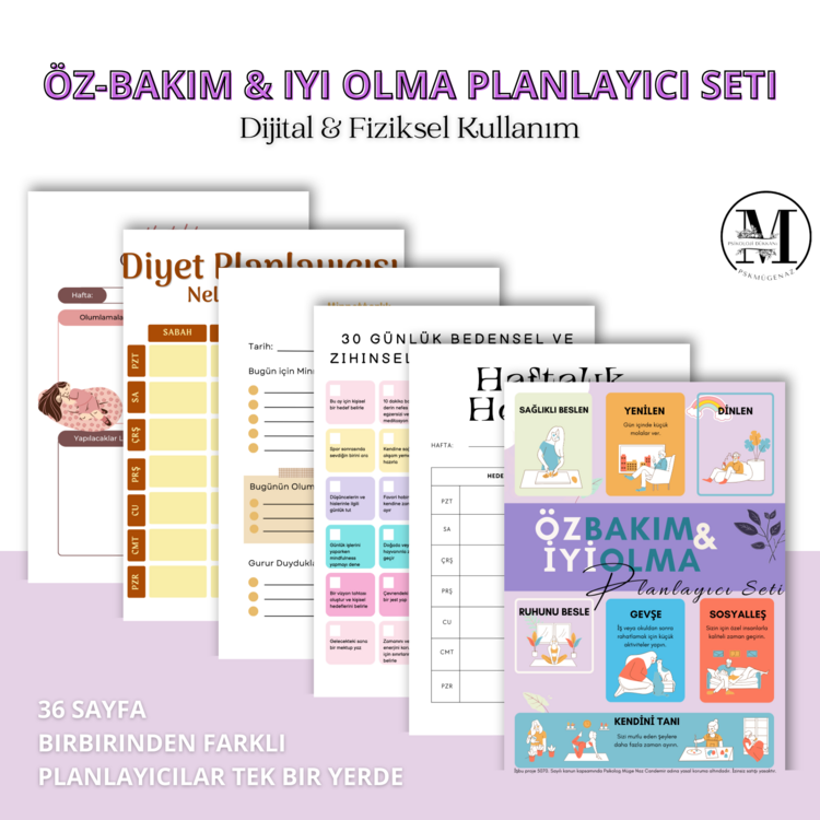 Öz-Bakım & İyi Olma Planlayıcı Seti
