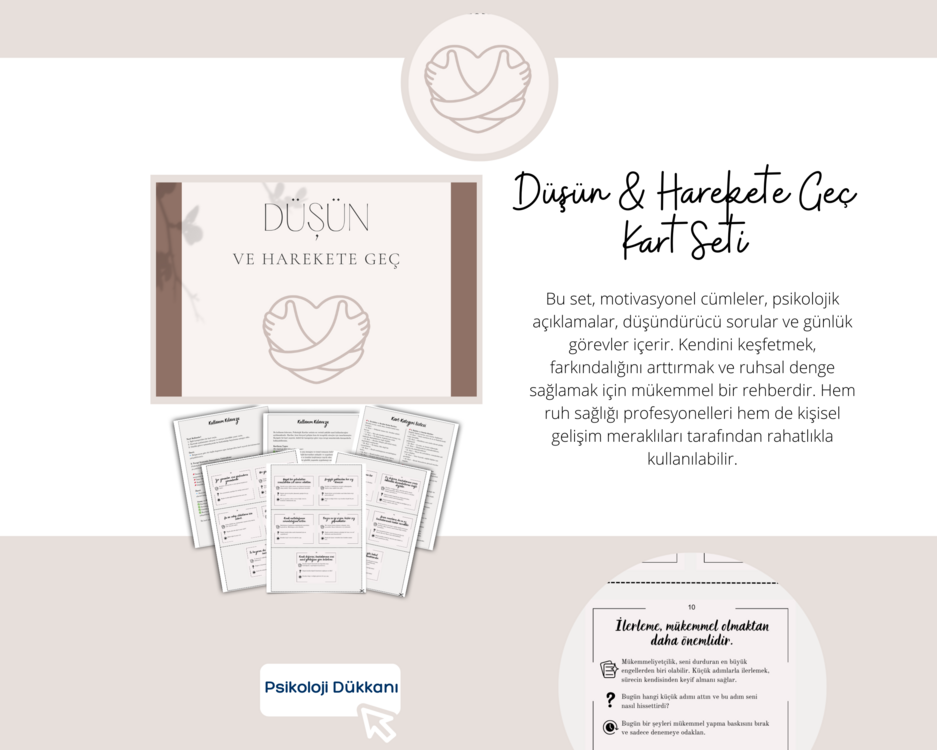 Düşün ve Harekete Geç Kart Seti