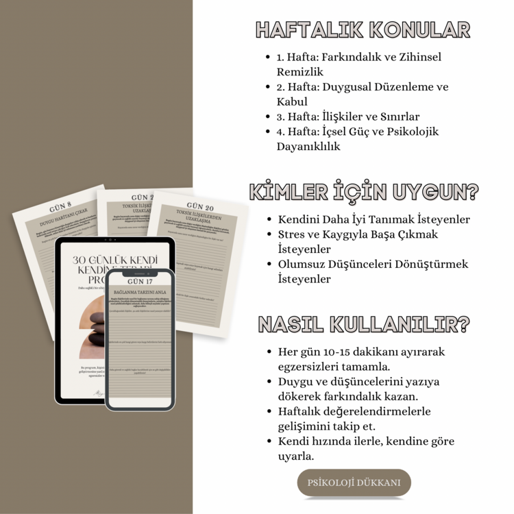 30 Günlük Kendi Kendine Terapi Programı