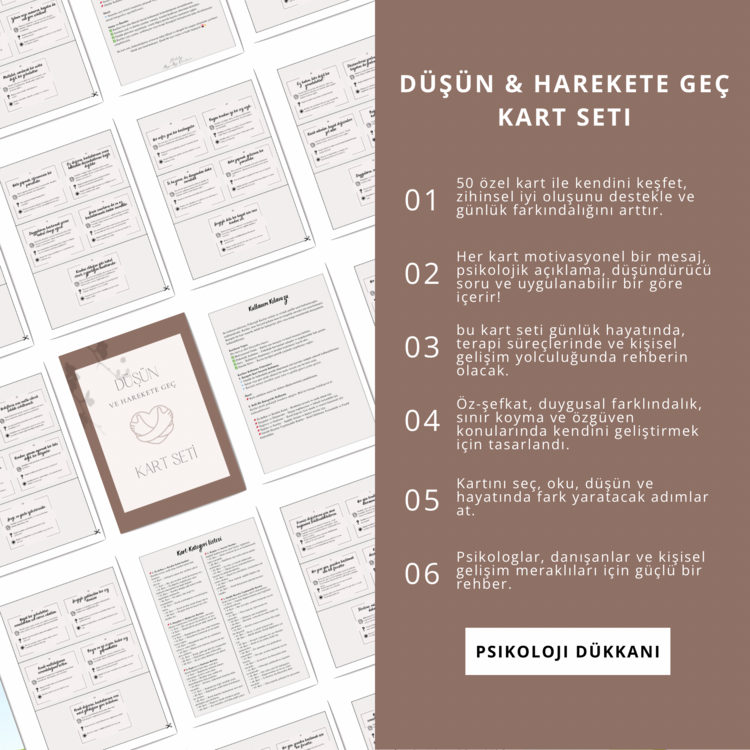 Düşün ve Harekete Geç Kart Seti