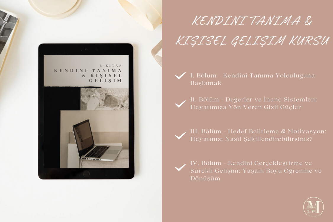 Kendini Tanıma & Kişisel Gelişim E-Kitap (Videolu Online Eğitim İçin Opsiyon Seçeneği)