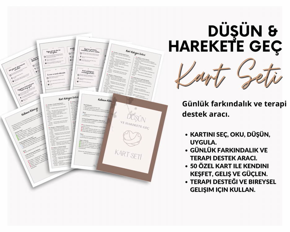 Düşün ve Harekete Geç Kart Seti
