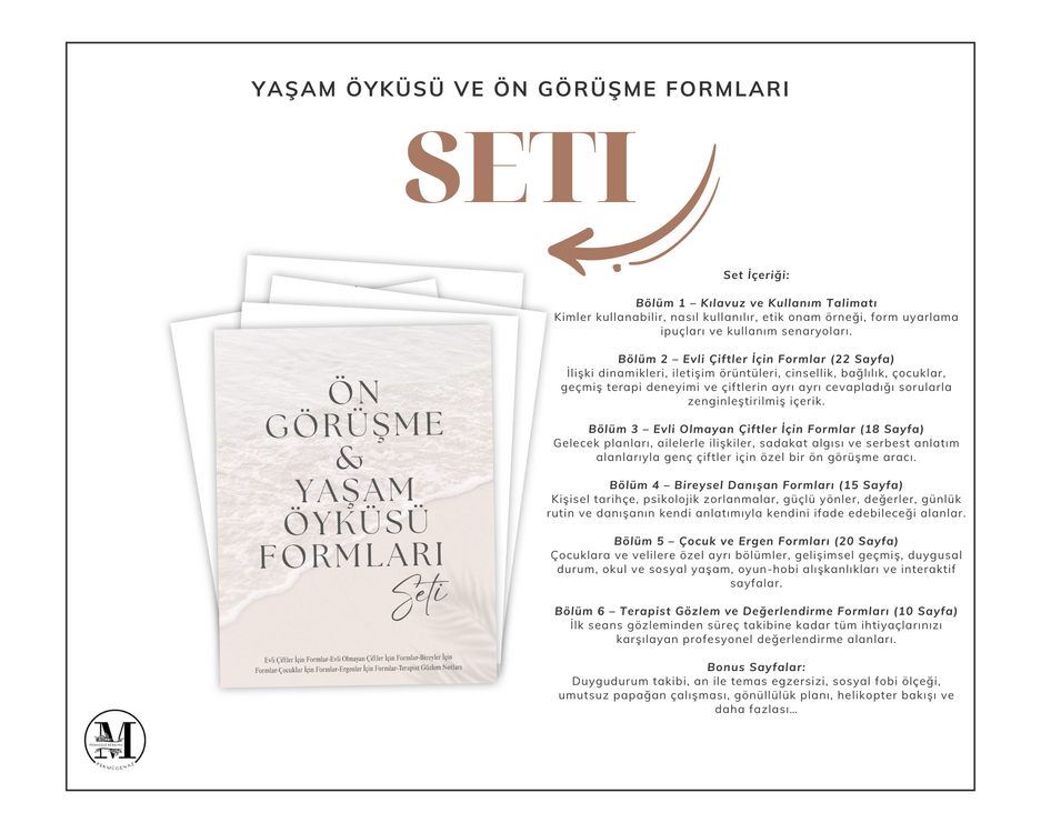 Yaşam Öyküsü & Ön Değerlendirme Formları Seti