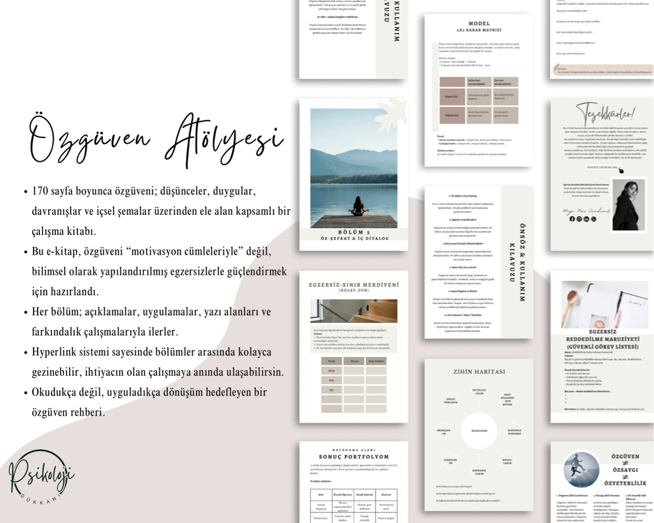 Özgüven Atölyesi:Bilimsel Egzersizlerle 12 Haftada Daha Güçlü Ben