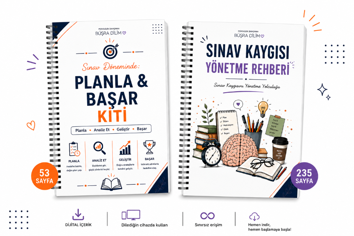 2'li - Sınav Kaygısı Yönetme Rehberi & Planla Başar Kiti
