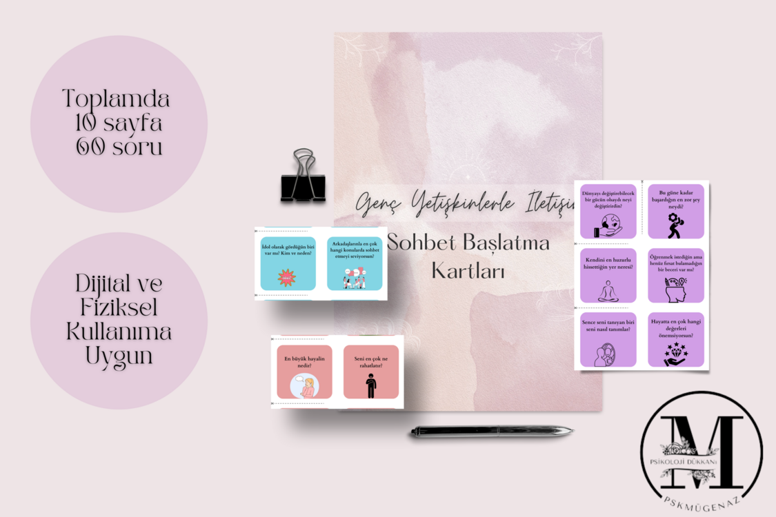 Genç Yetişkinlerle Sohbet Başlatıcı Kartlar