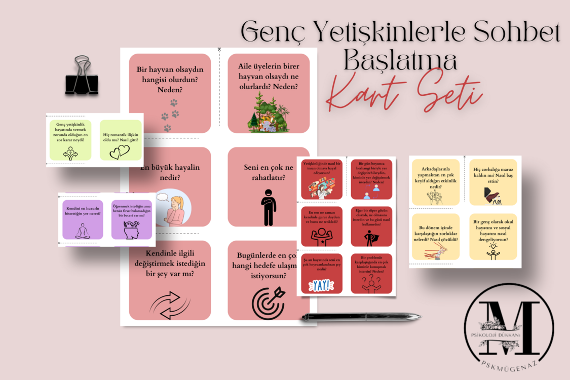 Genç Yetişkinlerle Sohbet Başlatıcı Kartlar