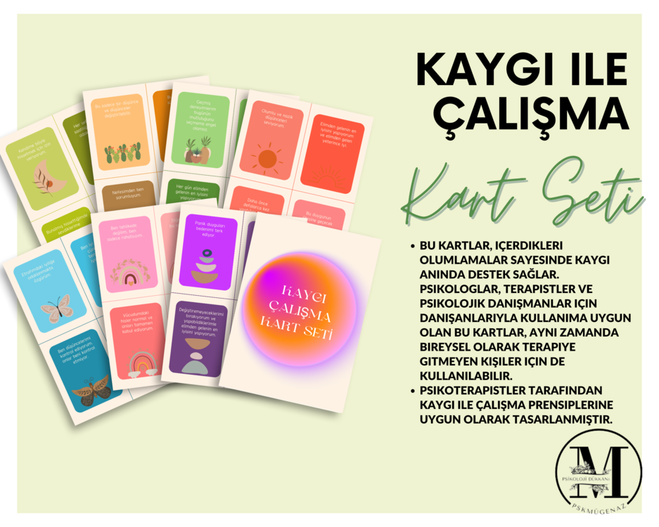 Kaygı ile Çalışma Kart Seti