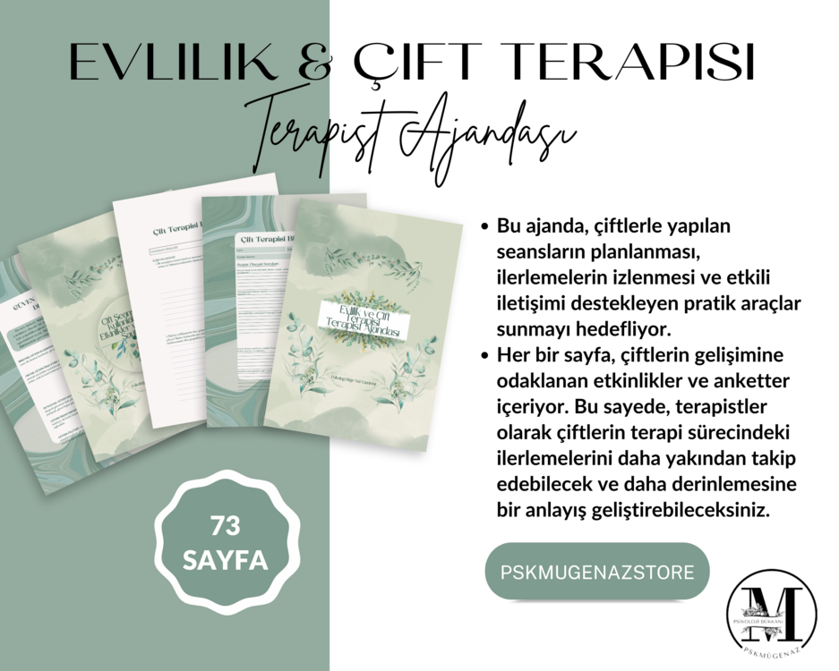 Evlilik & Çift Terapisi Terapist Ajandası