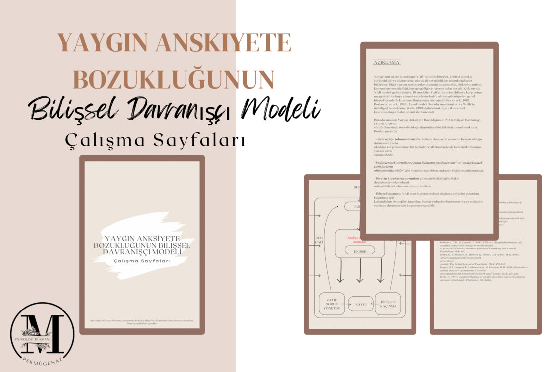 Yaygın Anksiyete Bozukluğu Çalışma Sayfaları