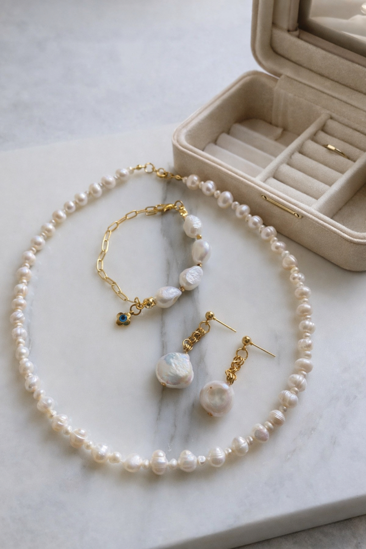 Doğal inci set
