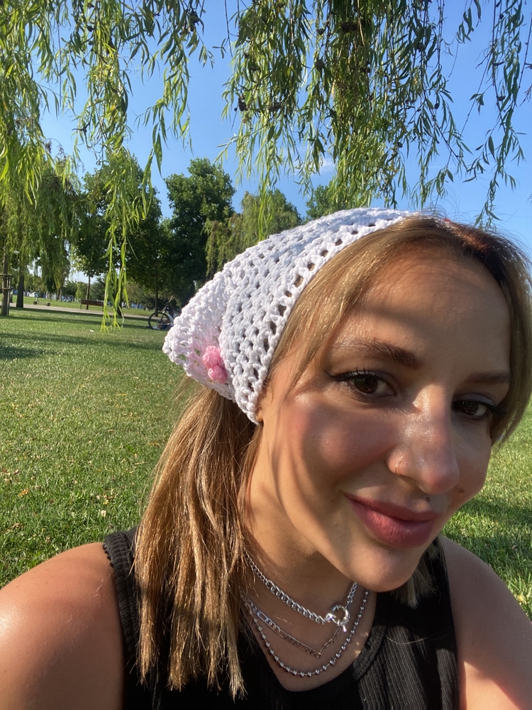 El örgüsü saç bandana