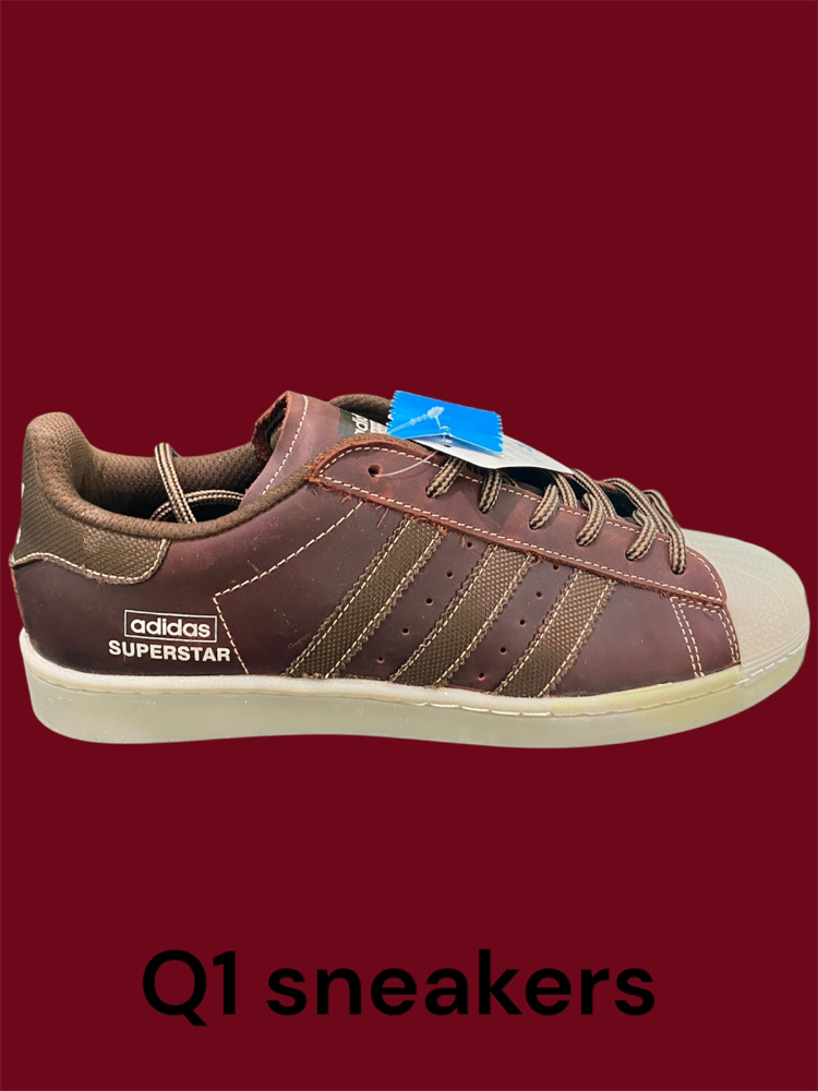 ADİDAS SÜPERSTAR DERİ BORDO KAHVE SNEAKERS