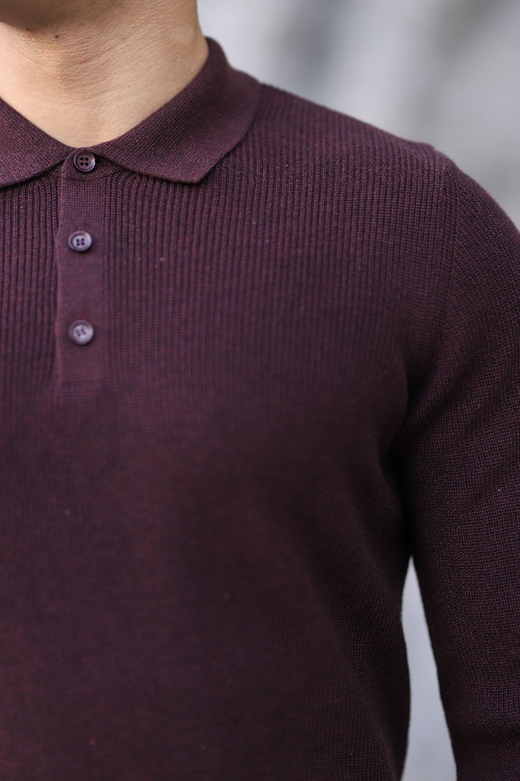 POLO YAKA DÜĞMELİ SELANİK ÖRGÜ TRİKO P015