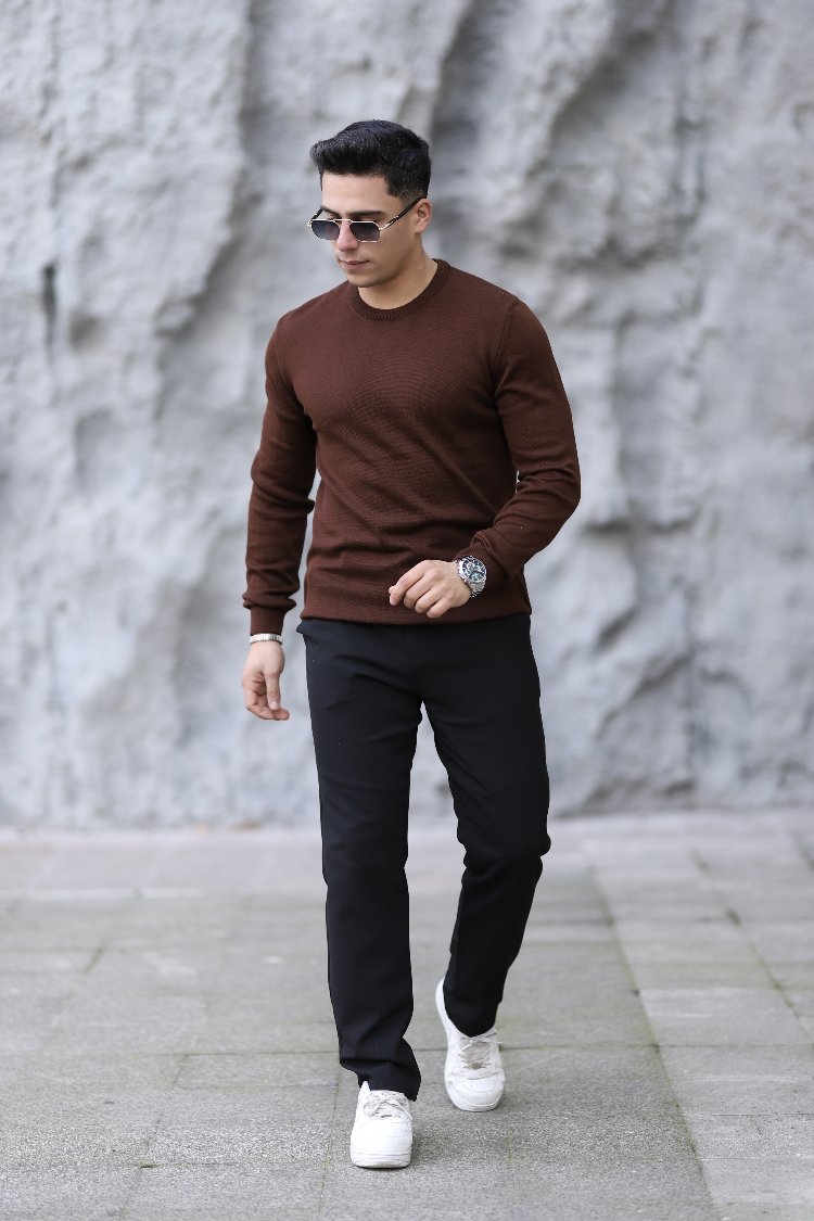 BİSİKLET YAKA DÜZ ÖRGÜ TRİKO P008