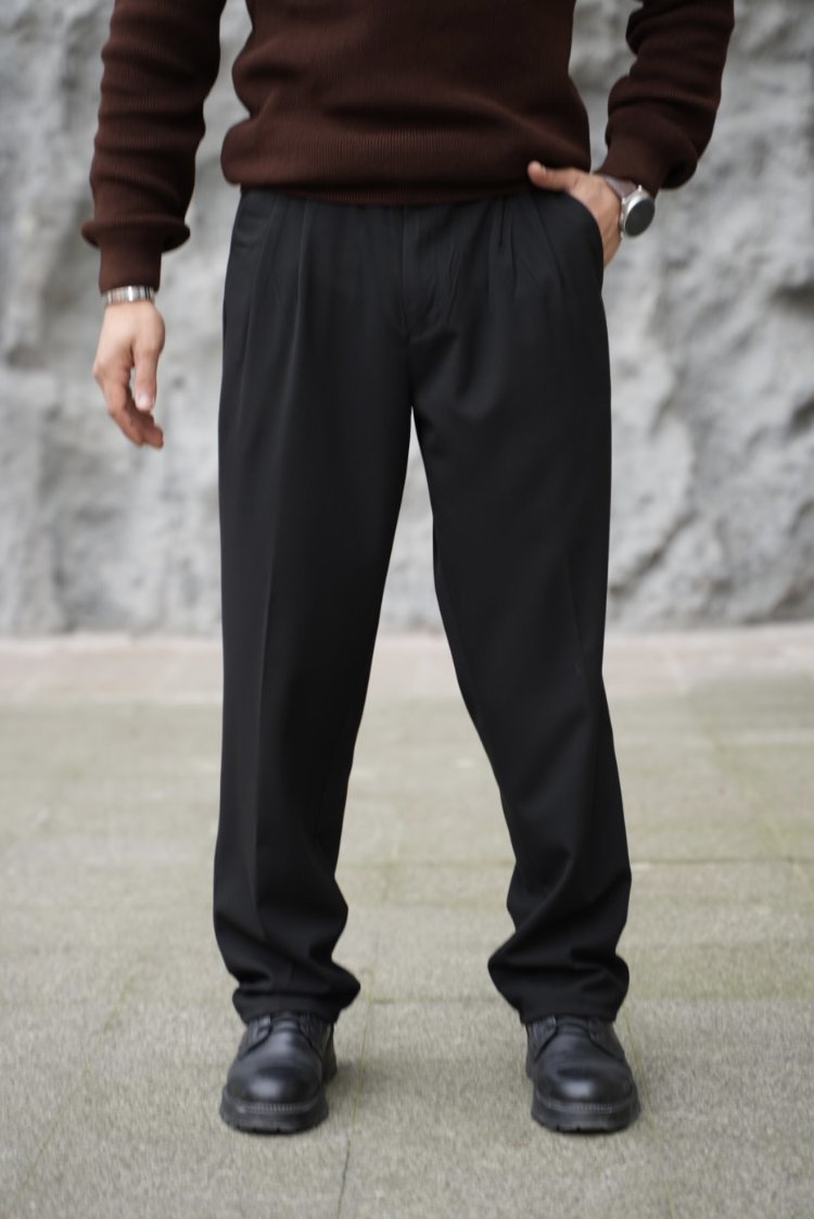 BAGGY KALIP 2 PİLE KUMAŞ PANTOLON P004