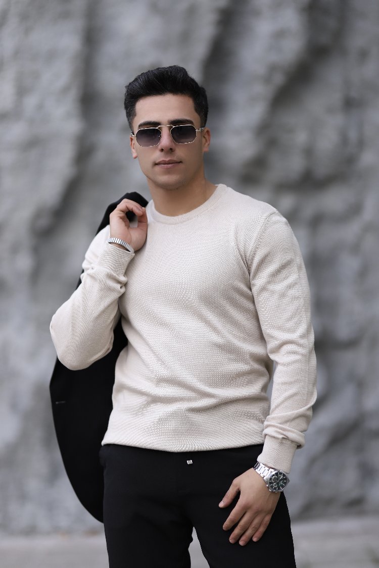 BİSİKLET YAKA DÜZ ÖRGÜ TRİKO P008