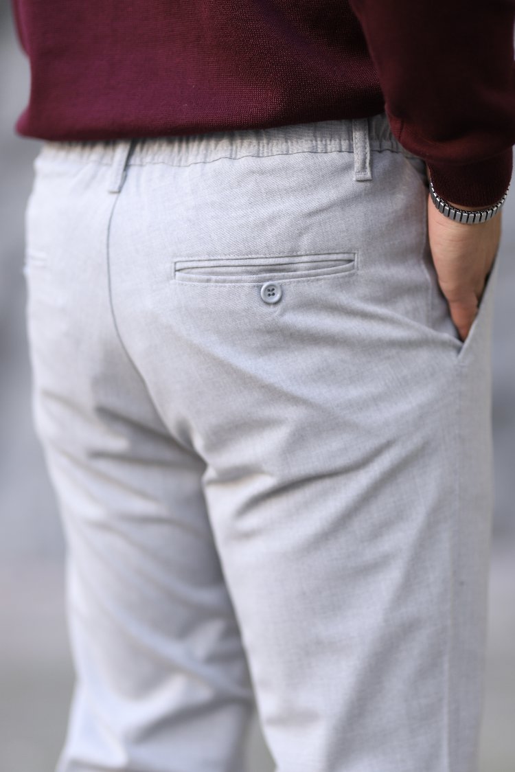 YARIM LASTİKLİ İPLİ SELİM FİT KUMAŞ PANTOLON P006