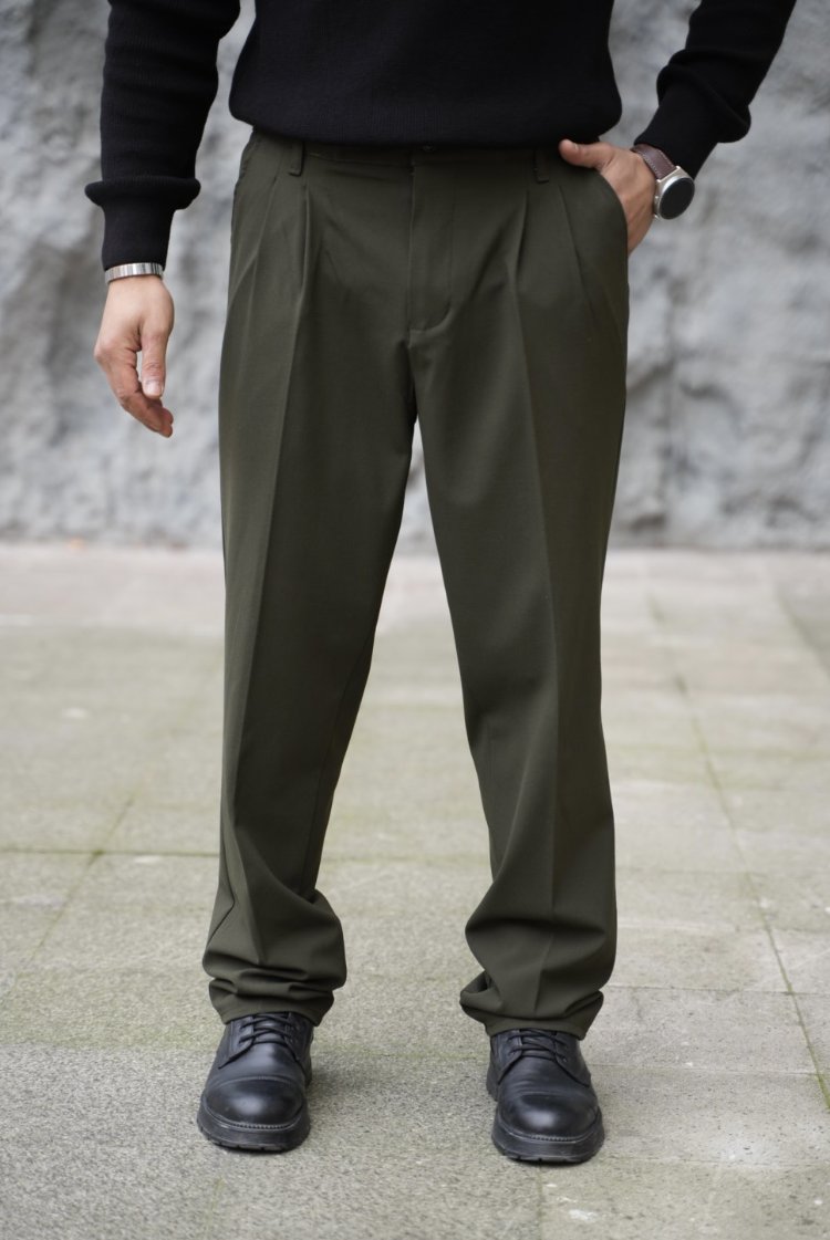 BAGGY KALIP 2 PİLE KUMAŞ PANTOLON P004