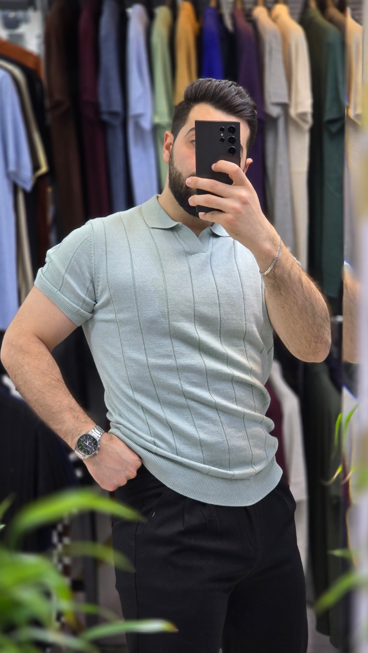 Polo yaka çizgili Pamuk - slim fit triko tişort
Ürün Kodu | T2DU26101