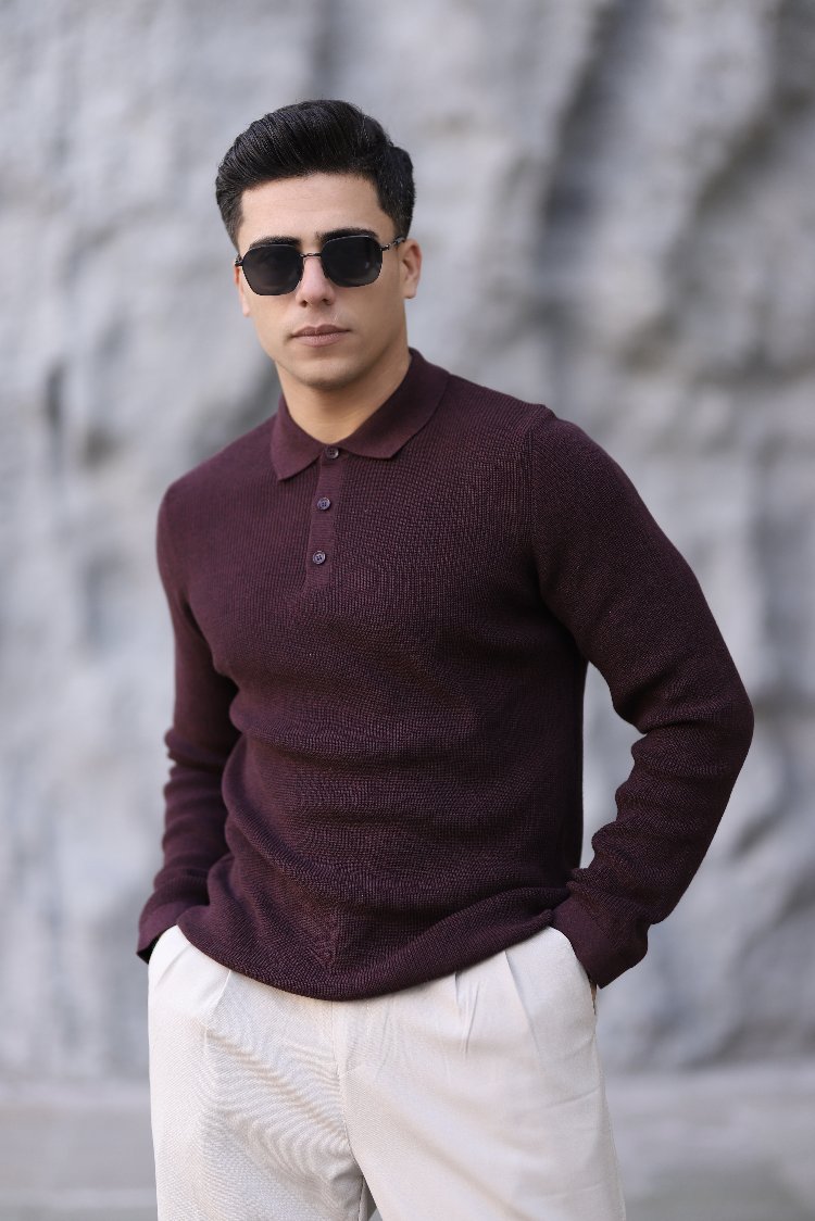 POLO YAKA DÜĞMELİ SELANİK ÖRGÜ TRİKO P015