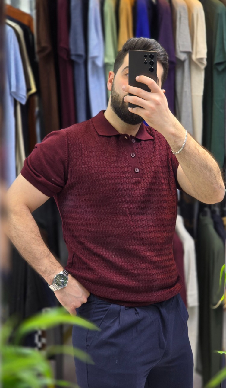 Erkek Polo Yaka Triko Tişört – Şık ve Modern Stil | T3DU26233