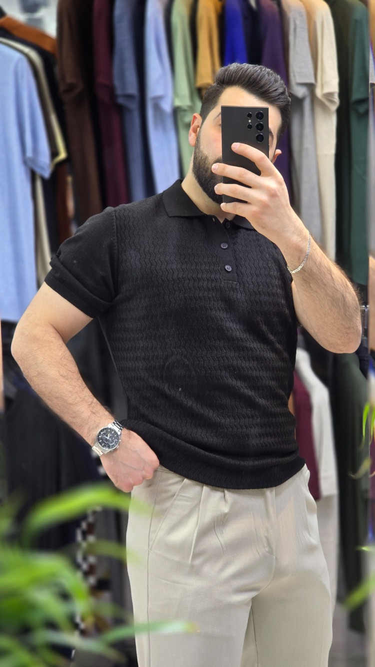 Erkek Polo Yaka Triko Tişört – Şık ve Modern Stil | T3DU26233