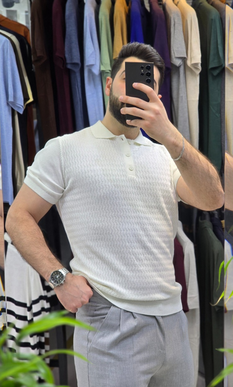 Erkek Polo Yaka Triko Tişört – Şık ve Modern Stil | T3DU26233