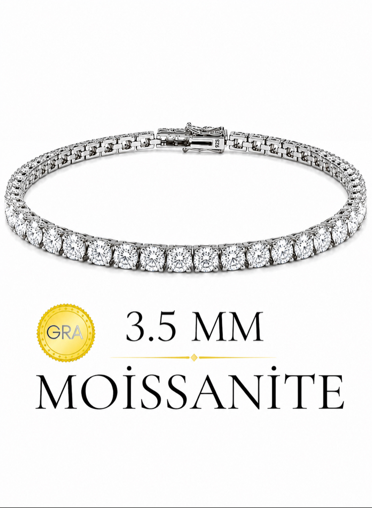 3.5 MM Moissanite Gra Sertifika