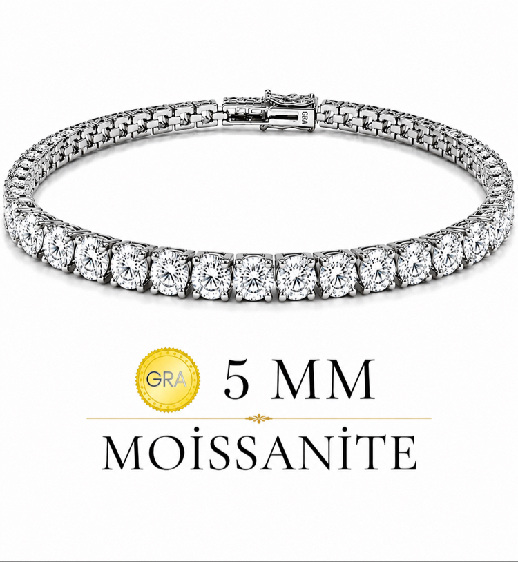 5 MM Moissanite Gra Sertifika
