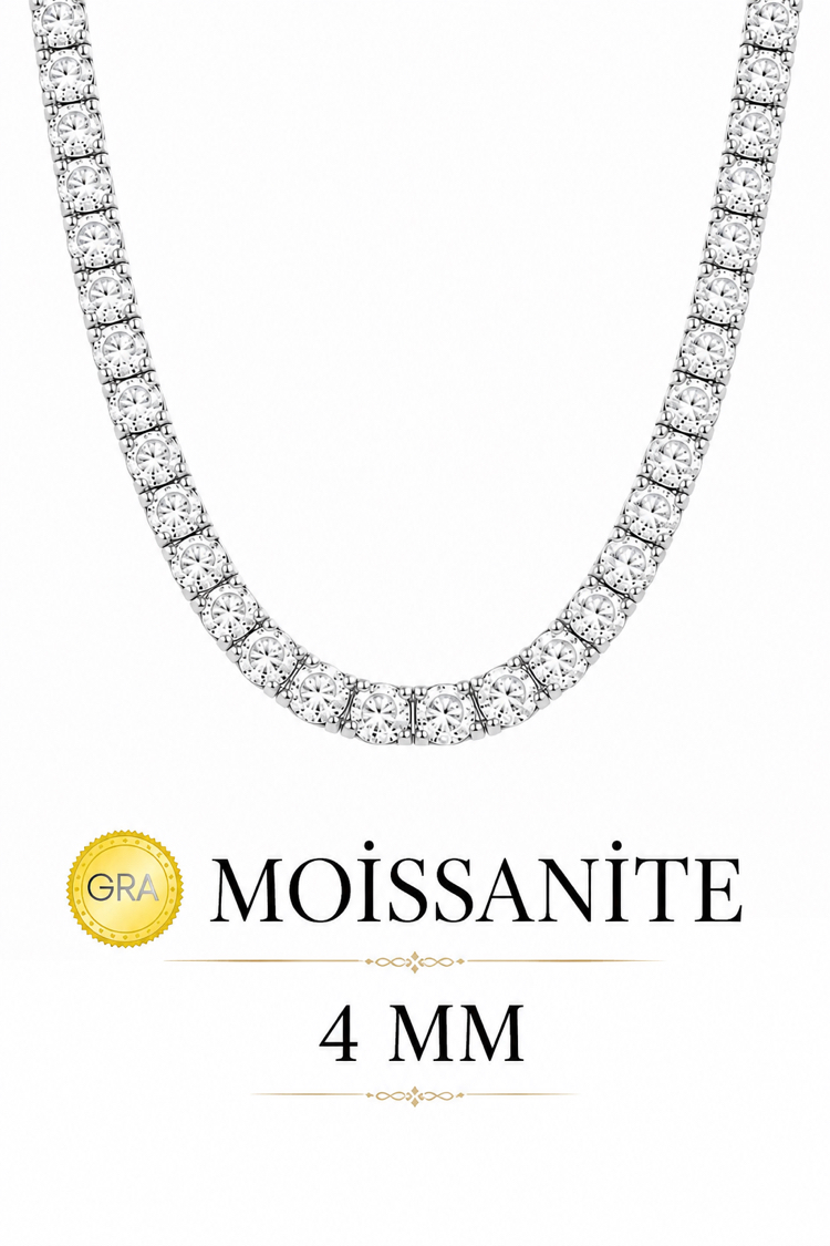 4 MM Moissanite Gra Sertifika