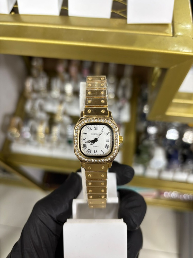Gold White Bayan Kol Saati