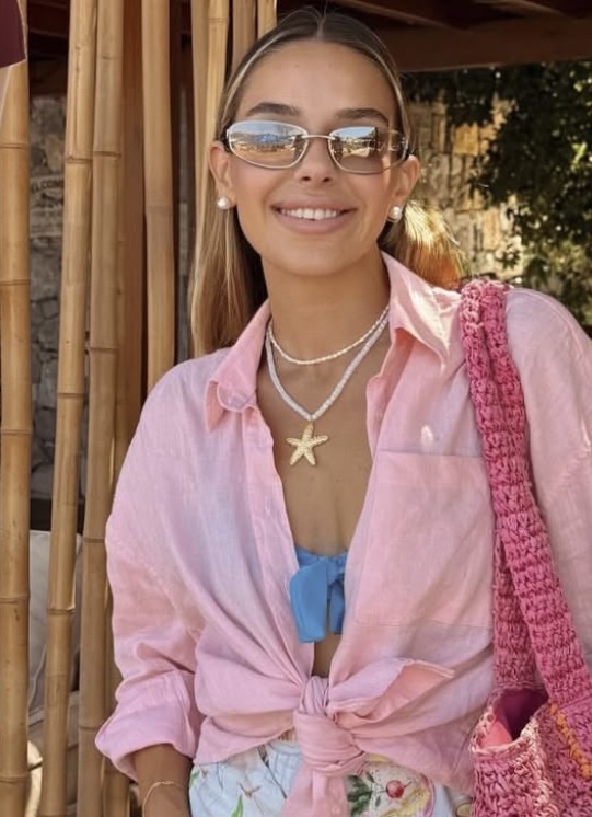 Kristal yıldız kolye