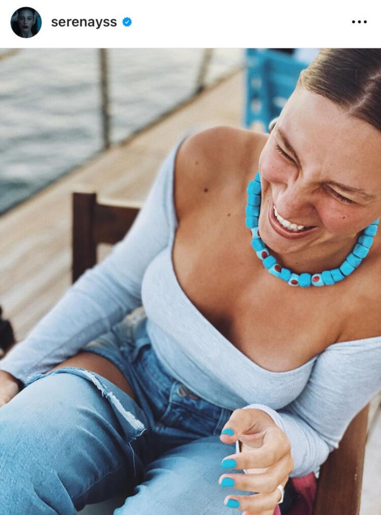 Bodrum boncuğu serenay kolyesi