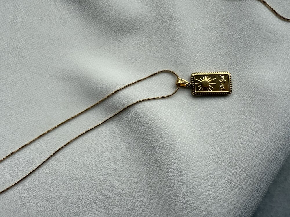 Gold Çelik Kolye