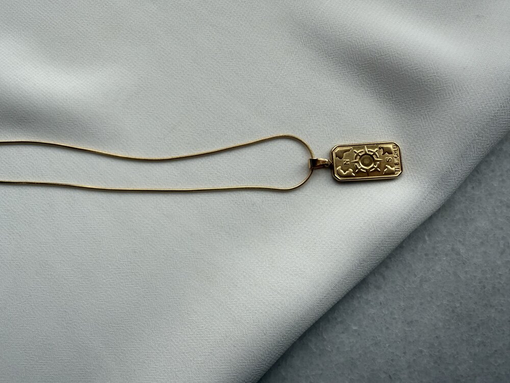 Gold Çelik Kolye