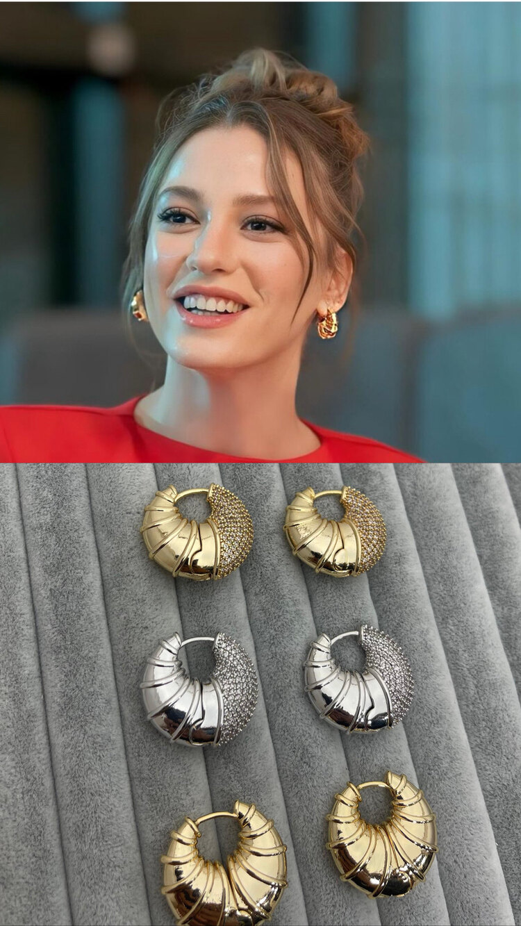 Serenay Taşlı küpe