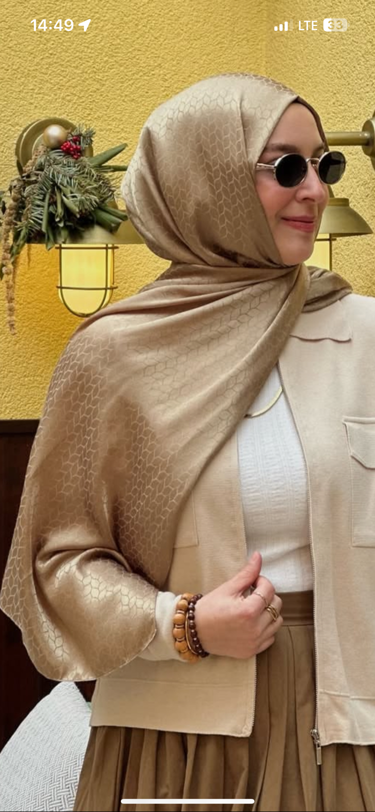 Örgü Desenli Jakar Şal