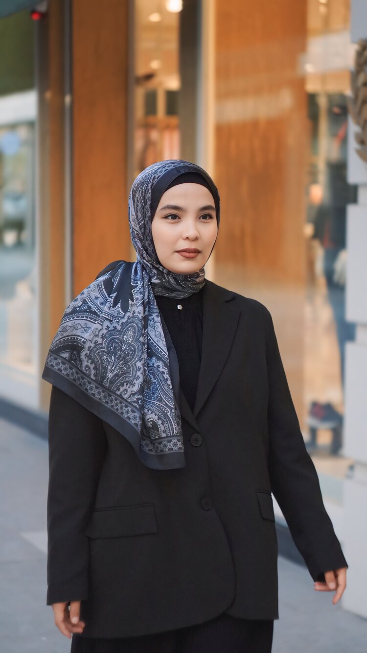 Obsidyen Etnik Desenli Şal