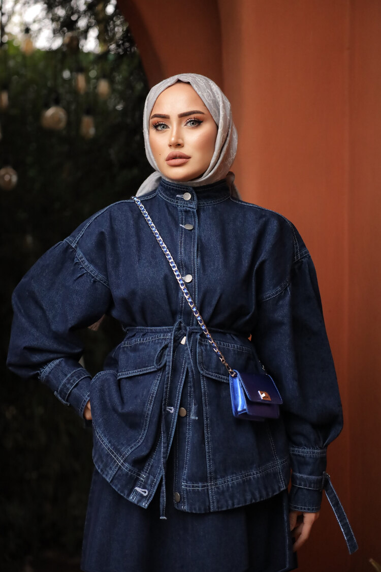 KOT ETEKLİ TAKIM KOYU MAVİ