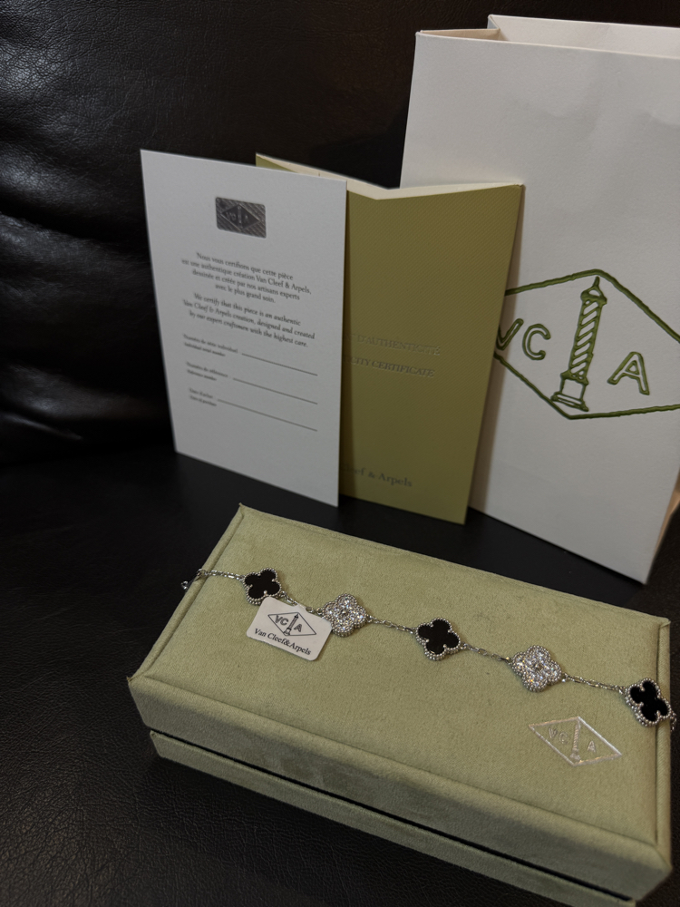Van Cleef Siyah Gümüş