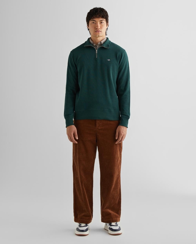 Gant Yeşil Original Fabric Premium Sweatshirt
