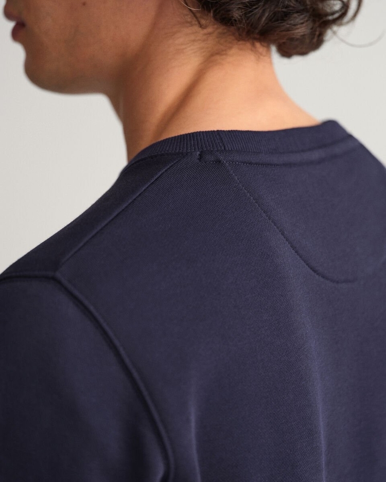 Gant Lacivert %100 Cotton Premium Sweatshirt